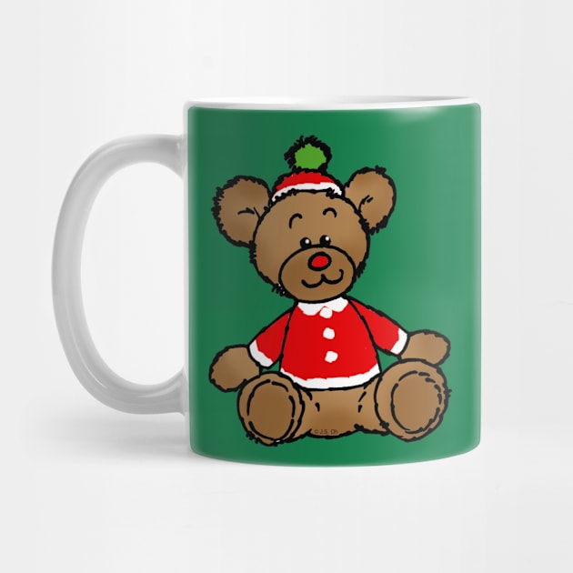 Christmas teddy bear toy by cartoonygifts